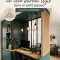 Aménagement d'un coin bureau stylé dans un petit espace