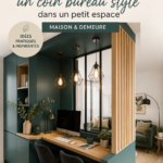 Aménagement d'un coin bureau stylé dans un petit espace