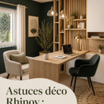 Image d'une maison décorée avec des éléments de décoration récents, optimisés pour une belle réception.