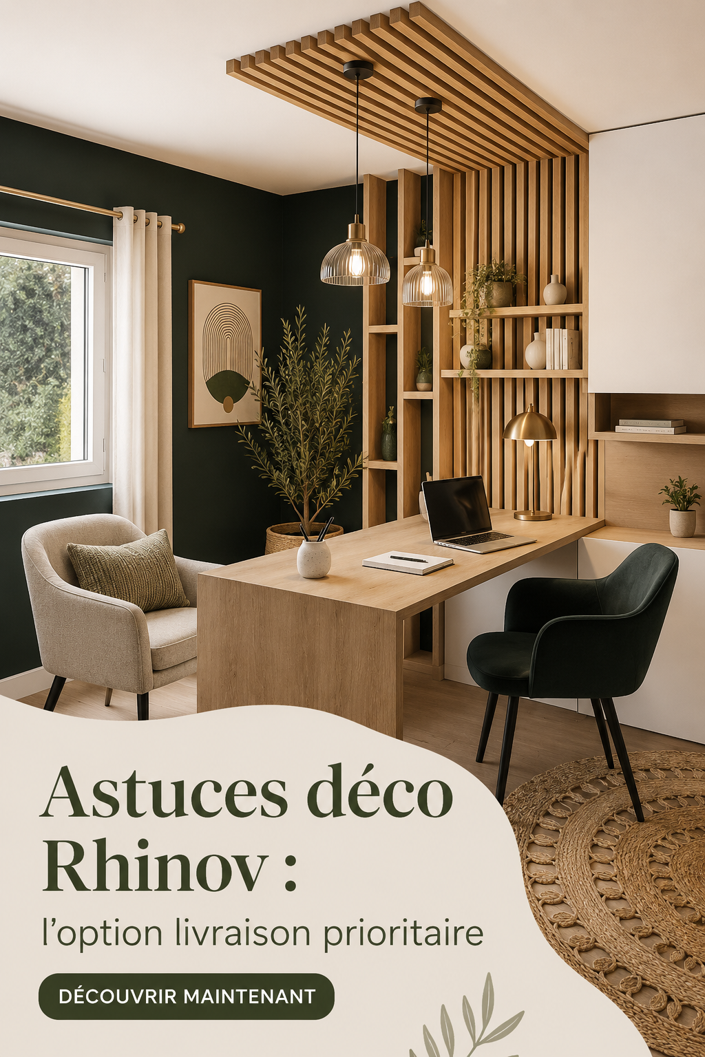 Image d'une maison décorée avec des éléments de décoration récents, optimisés pour une belle réception.