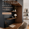 Intérieur rénové d'un appartement avec des éléments Art déco, mettant en avant l'élégance et le style.