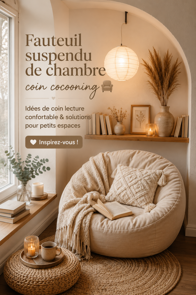 Coin lecture confortable avec fauteuil et lampe dans une chambre accueillante