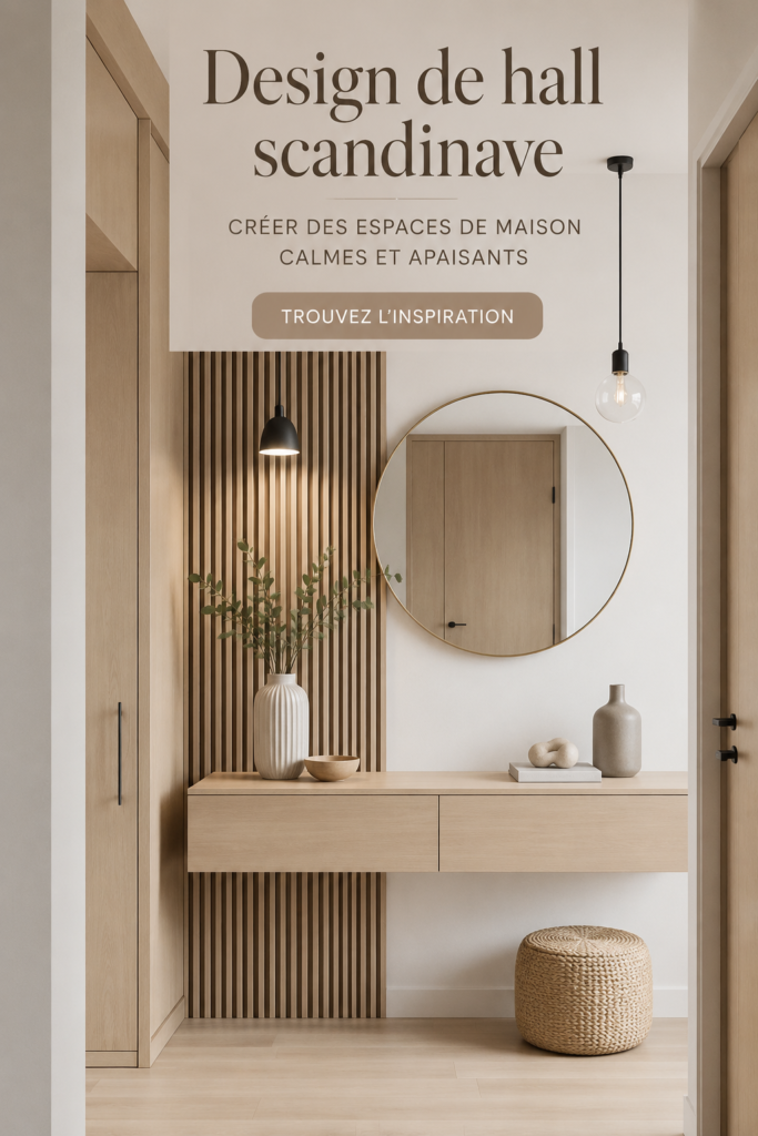 Couloir lumineux et épuré au style scandinave