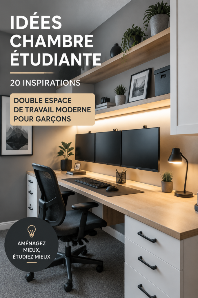 Espace de travail moderne et bien agencé avec un mobilier stylé.