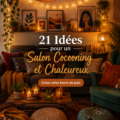 Un salon cocooning avec des couleurs chaleureuses et des meubles confortables