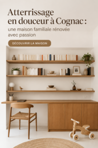 Maison familiale rénovée à Cognac, alliant charme et modernité.