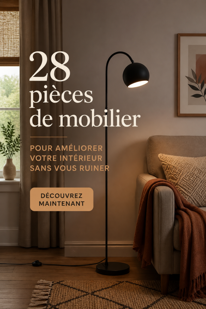 Une sélection de meubles abordables pour décorer votre maison