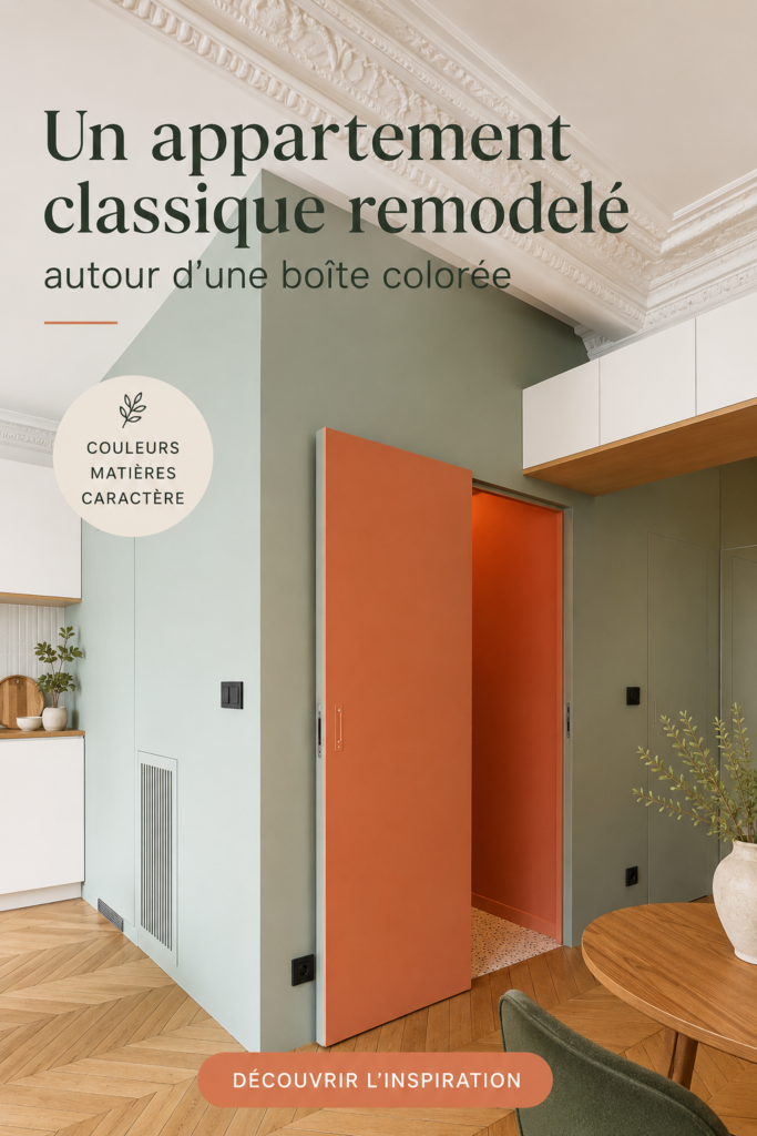 Un élégant appartement moderne avec des touches colorées
