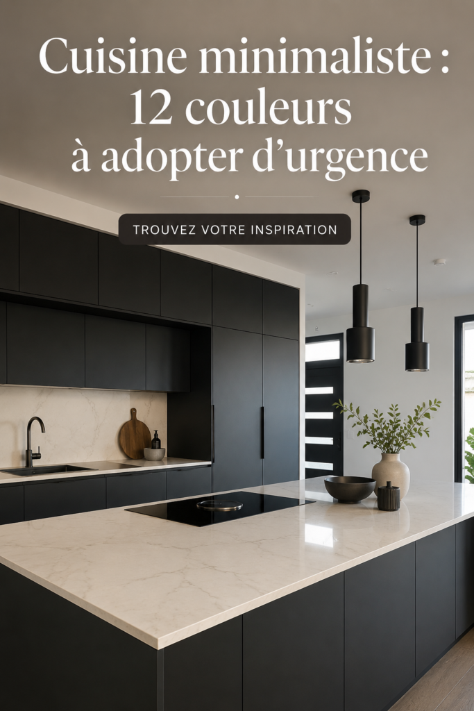 Une cuisine minimaliste avec des couleurs apaisantes et modernes