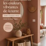 Intérieur moderne avec des couleurs terreuses harmonieuses et accueillantes