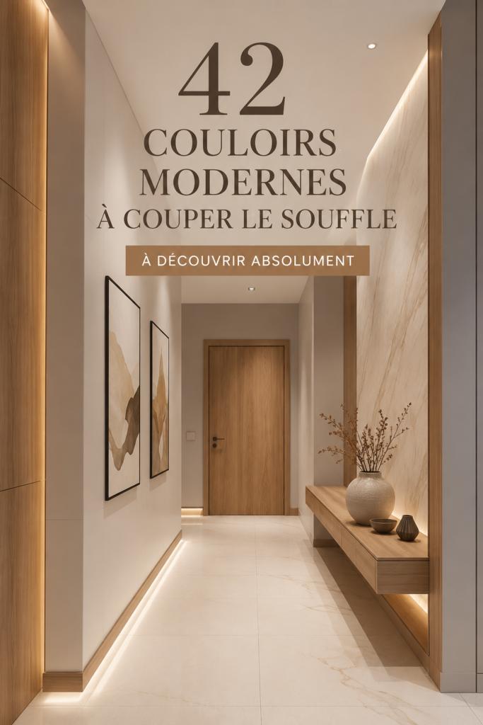Exemples de couloirs modernes et inspirants pour la décoration intérieure