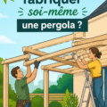 Image d'une pergola en bois dans un jardin verdoyant, créant un espace accueillant.