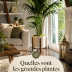 Une grande plante d'intérieur qui embellit un salon lumineux.