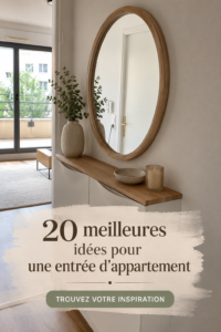 Entrée d'appartement décorée avec style et fonctionnalité