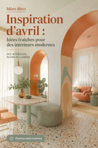 Un intérieur moderne lumineux avec des touches de couleur