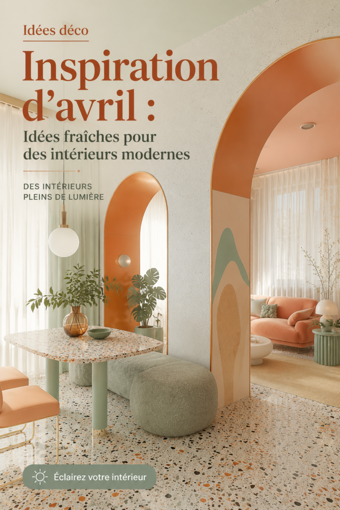 Un intérieur moderne lumineux avec des touches de couleur