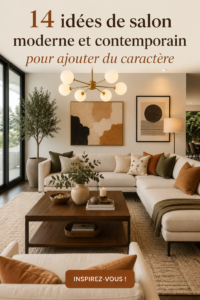 Un salon moderne et accueillant avec des touches de décoration personnalisée.