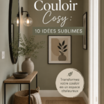 Couloir récemment peint dans des tons doux et accueillants