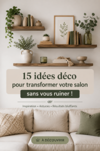 Salon rénové avec des touches de déco modernes et économiques