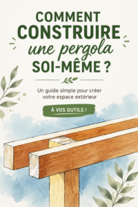 Une belle pergola en bois dans un jardin fleuri