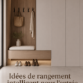 Idées de rangement intelligentes pour une entrée fonctionnelle et accueillante.