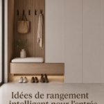 Idées de rangement intelligentes pour une entrée fonctionnelle et accueillante.