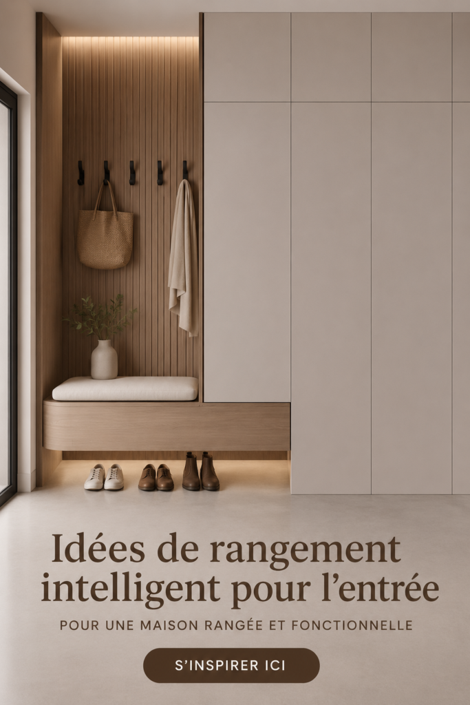 Idées de rangement intelligentes pour une entrée fonctionnelle et accueillante.