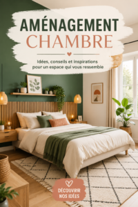 Chambre au style bohème avec des décorations chaleureuses et des textiles naturels