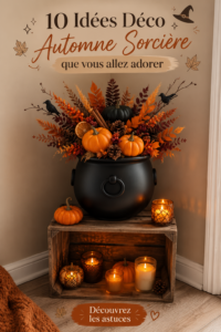 Une décoration intérieure bohème avec des couleurs d'automne et des éléments naturels.