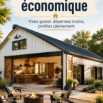 Barndominium moderne avec un design accueillant et spacieux.
