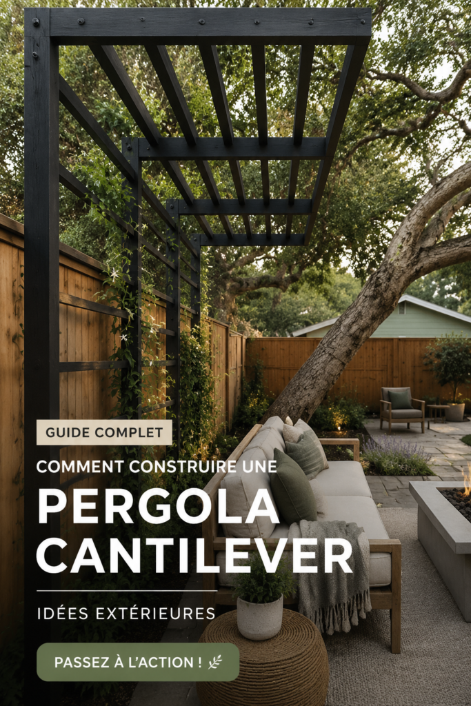 Une pergola autoportante en bois embellissant un jardin avec des plantes grimpantes.