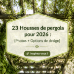 Couvertures modernes de pergola, offrant style et pratique pour l'extérieur.