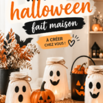 Decorations Halloween faites maison pour une ambiance festive.