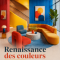 Un intérieur moderne avec des palettes de couleurs fraîches et harmonieuses.