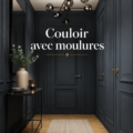 Couloir décoré avec des moulures élégantes ajoutant du charme à l'intérieur.