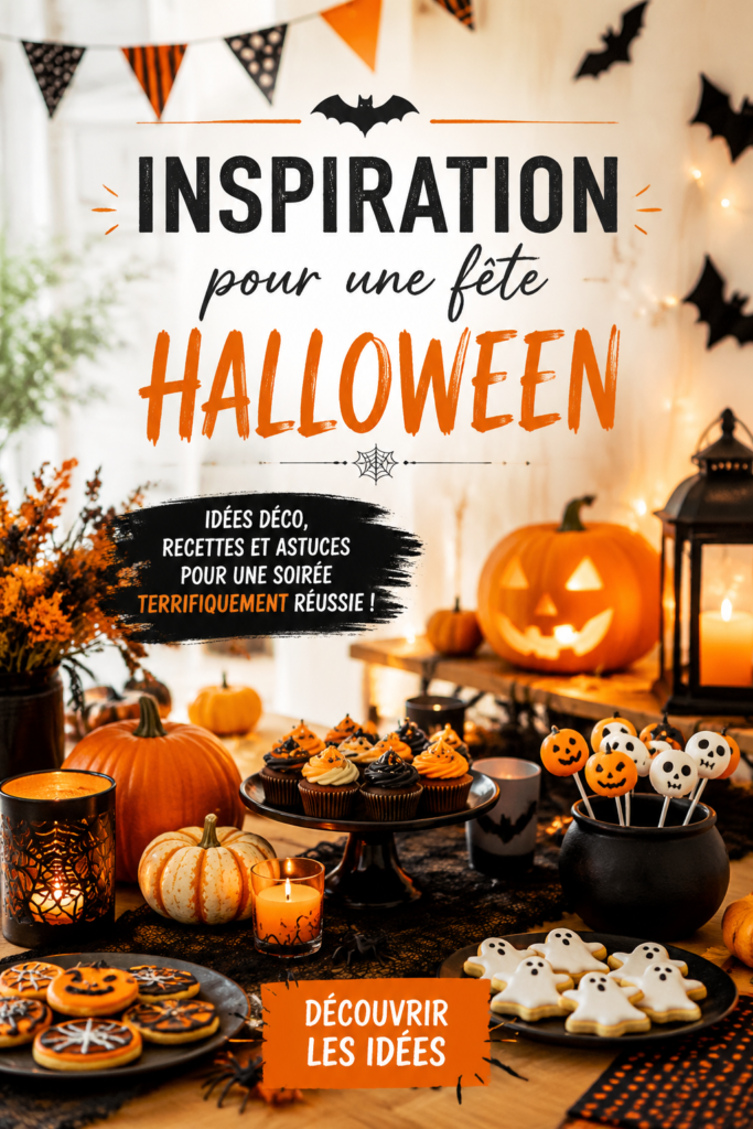 Décorations originales pour une fête Halloween chaleureuse.