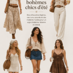 Une femme portant une tenue d'été boho chic à motifs floraux