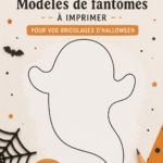 Collection de modèles de fantômes à imprimer pour Halloween, décoratifs et amusants.