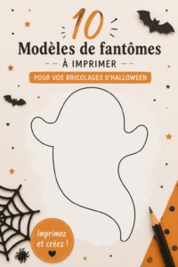 Collection de modèles de fantômes à imprimer pour Halloween, décoratifs et amusants.