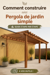 Une belle pergola en bois dans un jardin accueillant