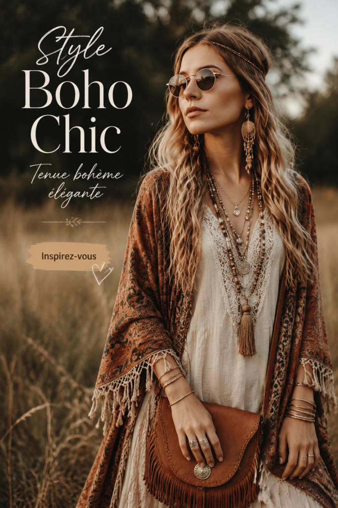 Intérieur chaleureux avec des éléments de décoration bohème chic
