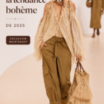 Un intérieur décoré dans un style bohème avec des couleurs chaudes et des matériaux naturels.