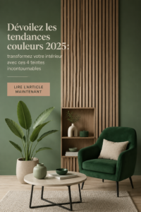 Palette de couleurs tendance pour le décor intérieur 2025