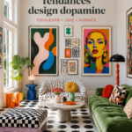 Intérieur coloré et accueillant inspiré par les tendances déco dopamine
