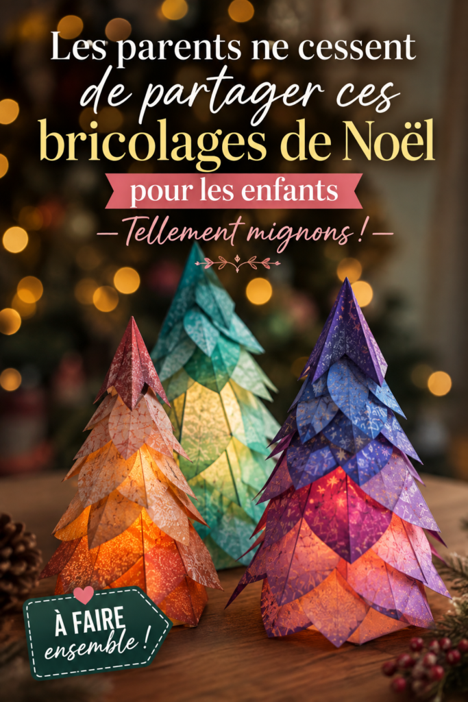 Un groupe d’enfants heureux réalisant des activités manuelles de Noël