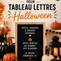 Un mur décoré avec des citations inspirantes sur le thème d'Halloween, ajoutant une touche bohème à l'intérieur.