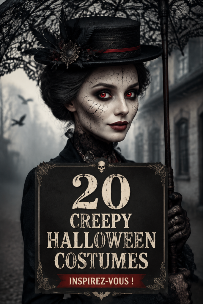 Costume d'Halloween original avec décorations bohèmes et couleurs automnales