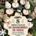 Un intérieur décoré pour Noël dans un style bohème, avec des créations hivernales élégantes.