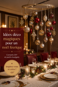 Une décoration de Noël bohème chaleureuse avec des éléments naturels et des lumières douces.