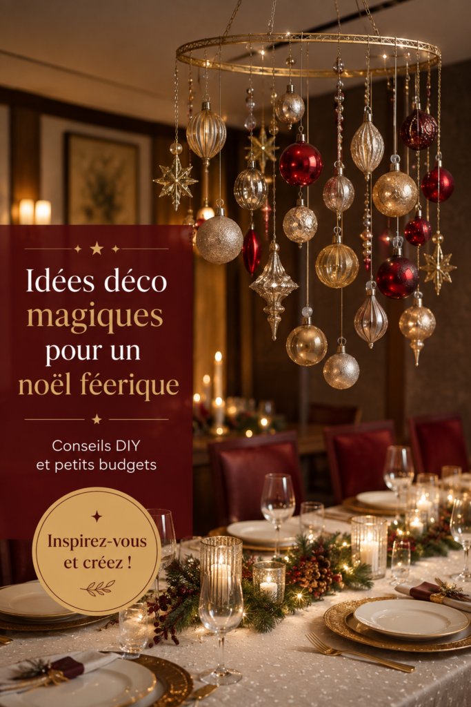 Une décoration de Noël bohème chaleureuse avec des éléments naturels et des lumières douces.